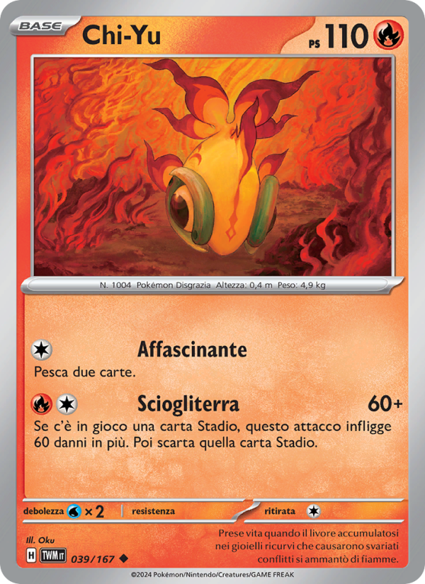 Chi-Yu 039/226 — Twilight Masquerade (Italian Pokémon TCG card)