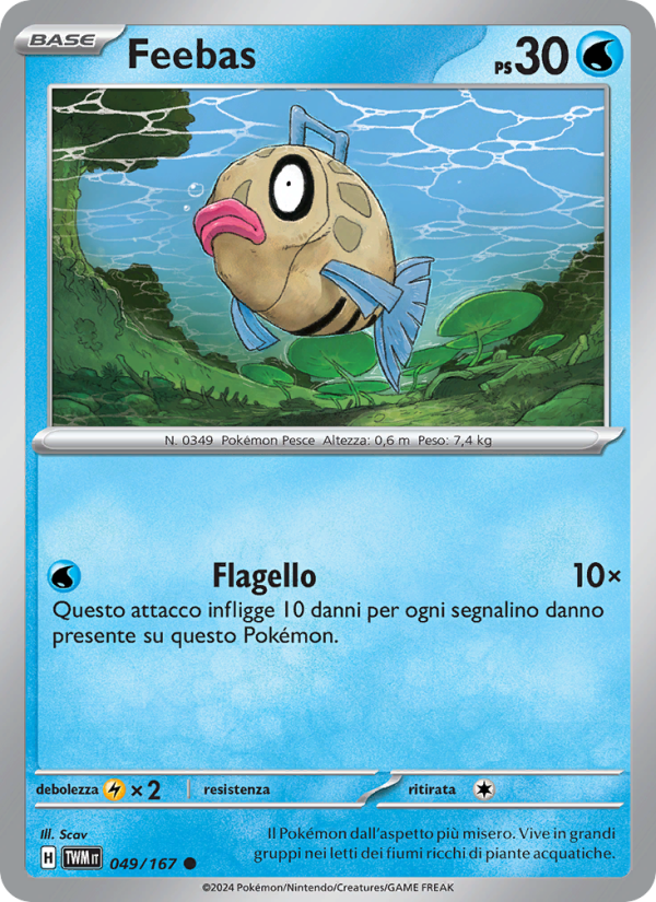 Feebas 049/226 — Twilight Masquerade (Italian Pokémon TCG card)