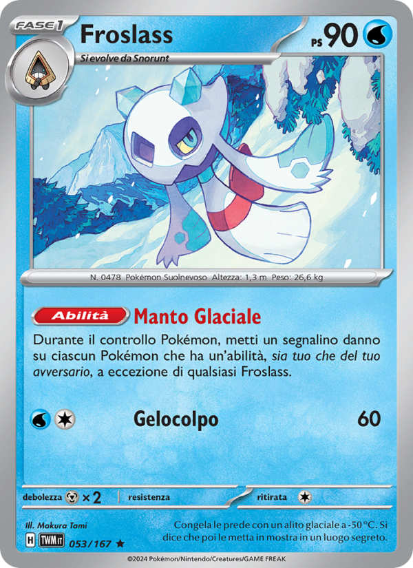 Froslass 053/226 — Twilight Masquerade (Italian Pokémon TCG card)