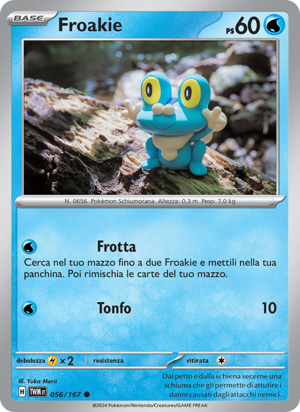 Froakie 056/226 — Twilight Masquerade (Italian Pokémon TCG card)