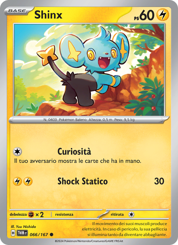 Shinx 066/226 — Twilight Masquerade (Italian Pokémon TCG card)