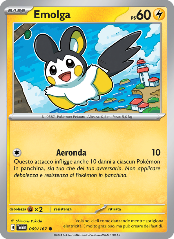 Emolga 069/226 — Twilight Masquerade (Italian Pokémon TCG card)