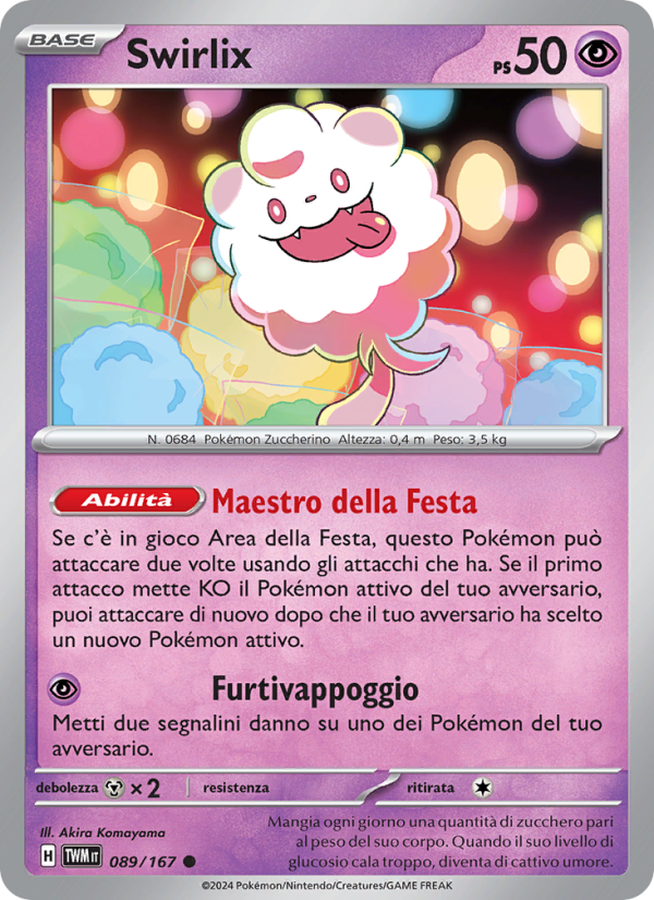 Swirlix 089/226 — Twilight Masquerade (Italian Pokémon TCG card)