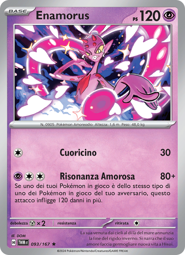 Enamorus 093/226 — Twilight Masquerade (Italian Pokémon TCG card)