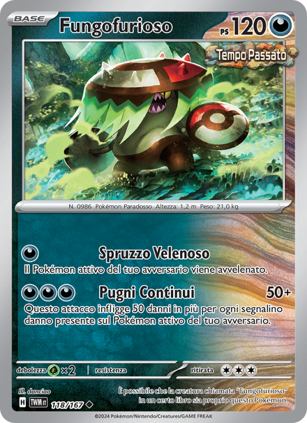 Fungofurioso 118/226 — Twilight Masquerade (Italian Pokémon TCG card)