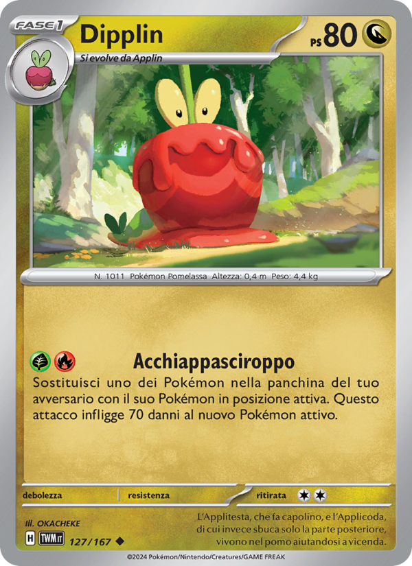 Dipplin 127/226 — Twilight Masquerade (Italian Pokémon TCG card)