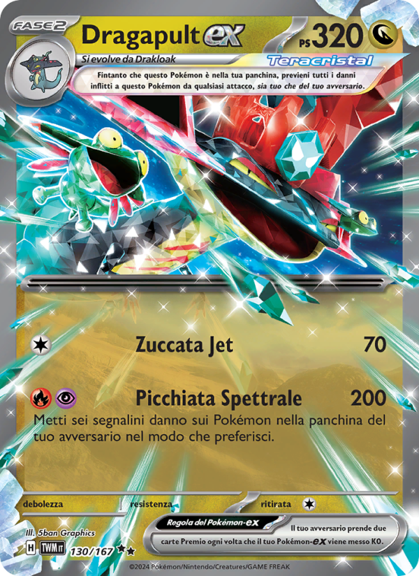 Dragapult-ex 130/226 — Twilight Masquerade (Italian Pokémon TCG card)