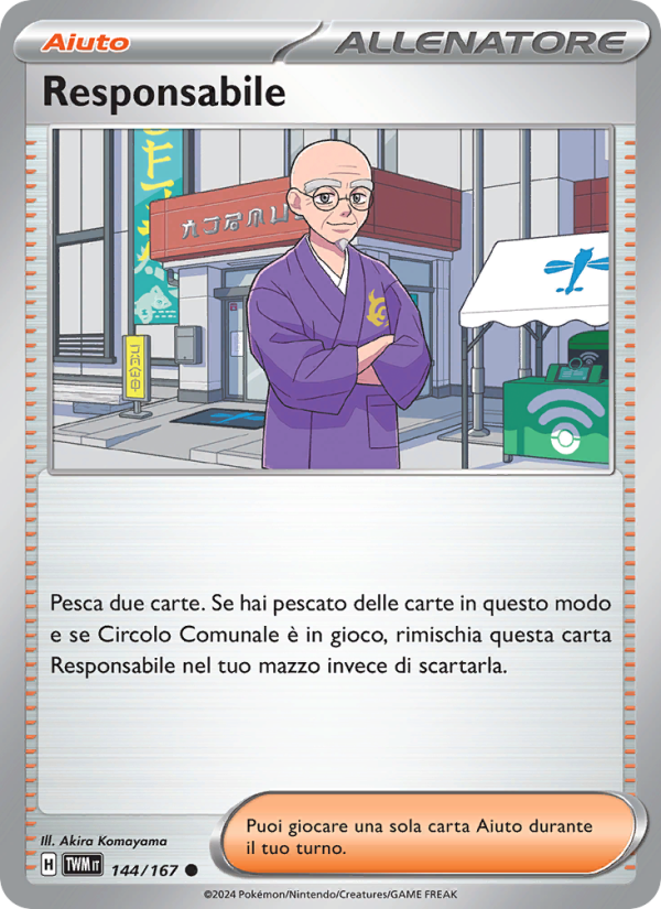 Responsabile 144/226 — Twilight Masquerade (Italian Pokémon TCG card)