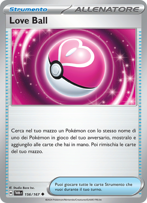 Love Ball 156/226 — Twilight Masquerade (Italian Pokémon TCG card)