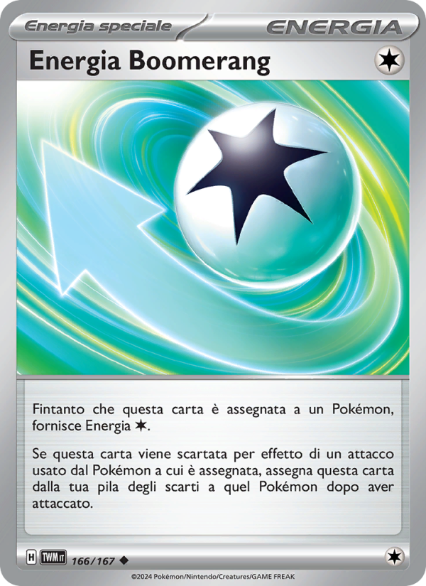 Energia Boomerang 166/226 — Twilight Masquerade (Italian Pokémon TCG card)