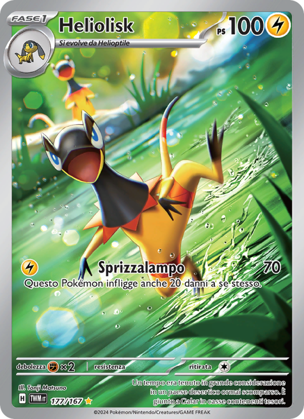 Heliolisk 177/226 — Twilight Masquerade (Italian Pokémon TCG card)