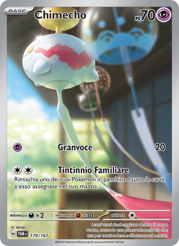 Chimecho 179/226 — Twilight Masquerade (Italian Pokémon TCG card)
