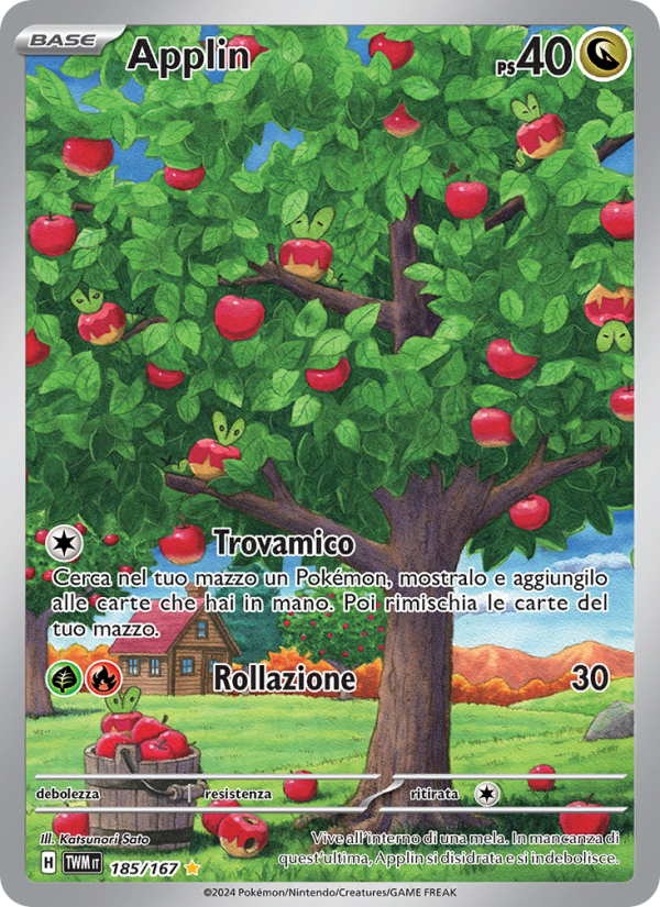 Applin 185/226 — Twilight Masquerade (Italian Pokémon TCG card)