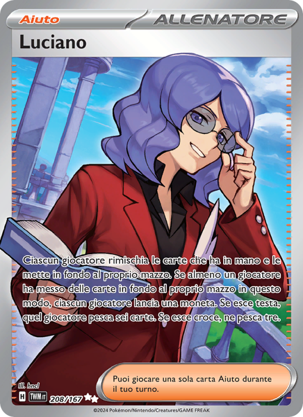 Luciano 208/226 — Twilight Masquerade (Italian Pokémon TCG card)