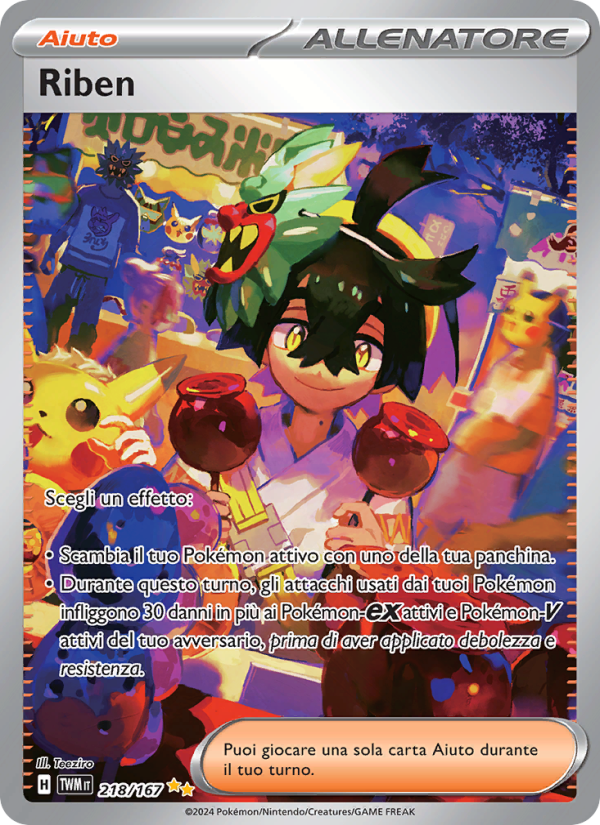 Riben 218/226 — Twilight Masquerade (Italian Pokémon TCG card)