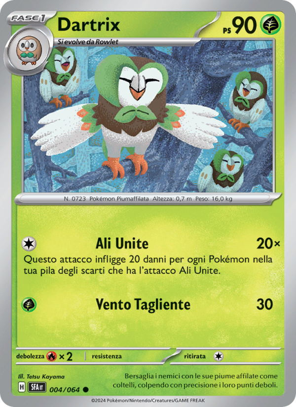 Dartrix 004/99 — Shrouded Fable (Italian Pokémon TCG card)