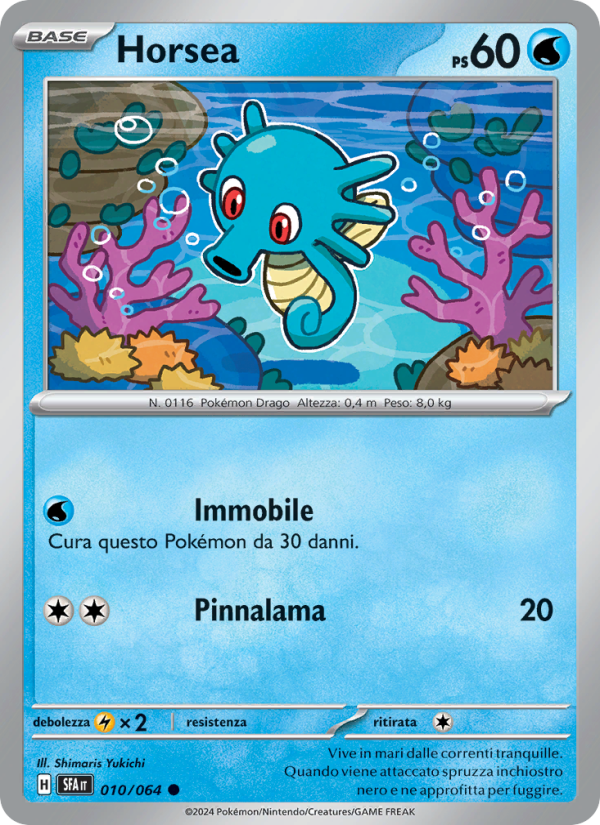 Horsea 010/99 — Shrouded Fable (Italian Pokémon TCG card)