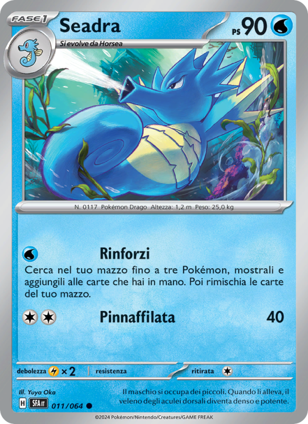 Seadra 011/99 — Shrouded Fable (Italian Pokémon TCG card)