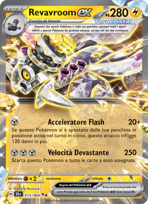 Revavroom-ex 015/99 — Shrouded Fable (Italian Pokémon TCG card)