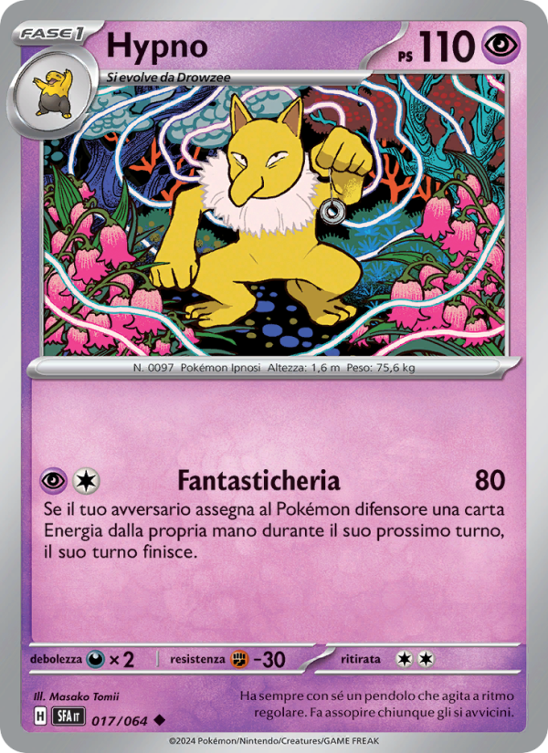 Hypno 017/99 — Shrouded Fable (Italian Pokémon TCG card)