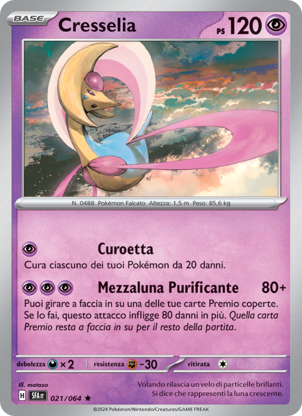 Cresselia 021/99 — Shrouded Fable (Italian Pokémon TCG card)