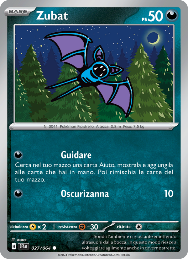 Zubat 027/99 — Shrouded Fable (Italian Pokémon TCG card)