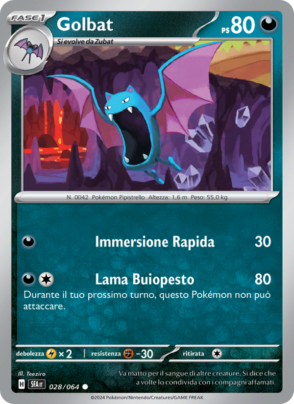 Golbat 028/99 — Shrouded Fable (Italian Pokémon TCG card)