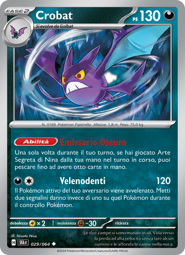 Crobat 029/99 — Shrouded Fable (Italian Pokémon TCG card)