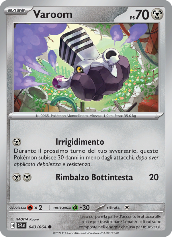 Varoom 043/99 — Shrouded Fable (Italian Pokémon TCG card)