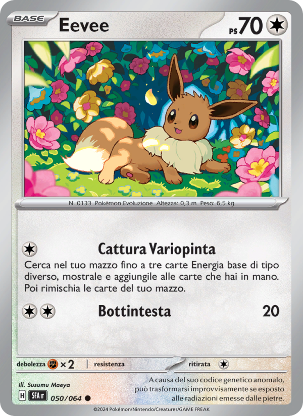 Eevee 050/99 — Shrouded Fable (Italian Pokémon TCG card)