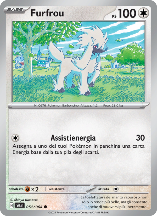 Furfrou 051/99 — Shrouded Fable (Italian Pokémon TCG card)