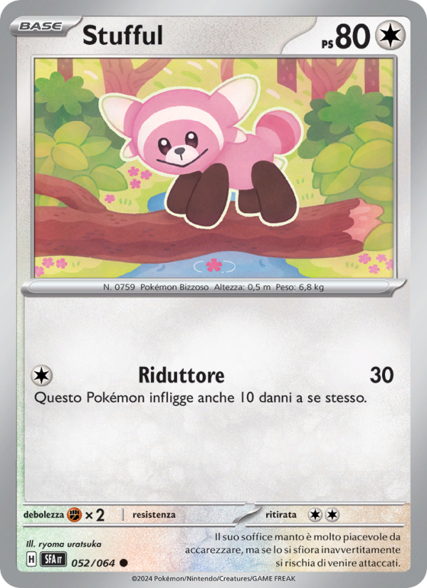 Stufful 052/99 — Shrouded Fable (Italian Pokémon TCG card)
