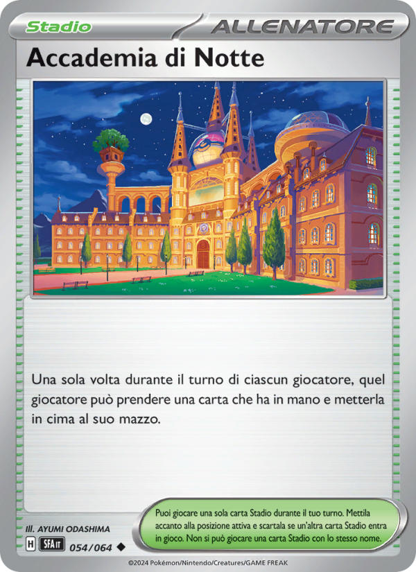Accademia di Notte 054/99 — Shrouded Fable (Italian Pokémon TCG card)