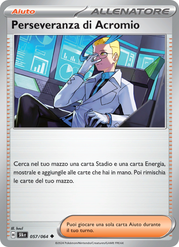 Perseveranza di Acromio 057/99 — Shrouded Fable (Italian Pokémon TCG card)