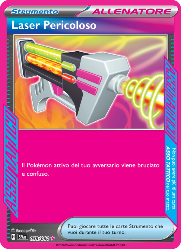 Laser Pericoloso 058/99 — Shrouded Fable (Italian Pokémon TCG card)
