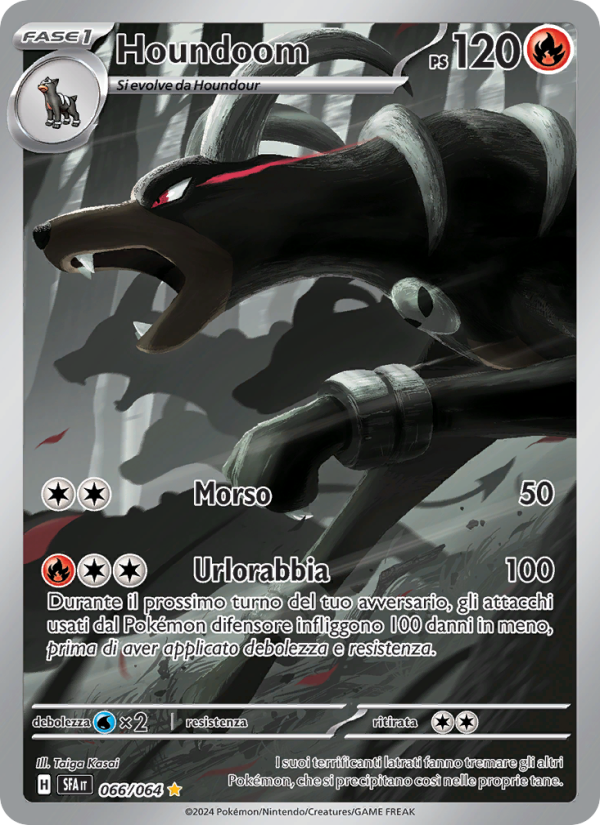 Houndoom 066/99 — Shrouded Fable (Italian Pokémon TCG card)
