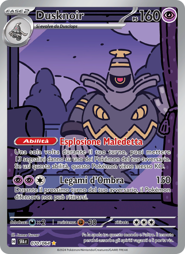 Dusknoir 070/99 — Shrouded Fable (Italian Pokémon TCG card)
