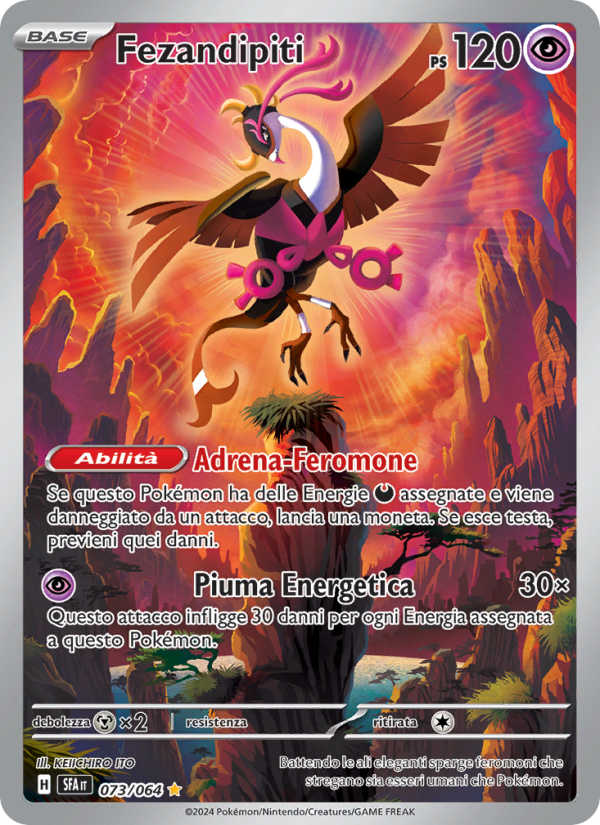 Fezandipiti 073/99 — Shrouded Fable (Italian Pokémon TCG card)