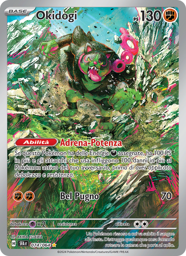Okidogi 074/99 — Shrouded Fable (Italian Pokémon TCG card)