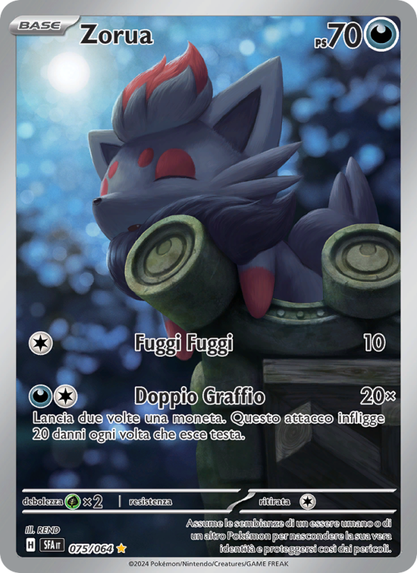 Zorua 075/99 — Shrouded Fable (Italian Pokémon TCG card)
