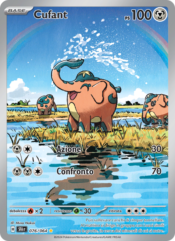 Cufant 076/99 — Shrouded Fable (Italian Pokémon TCG card)
