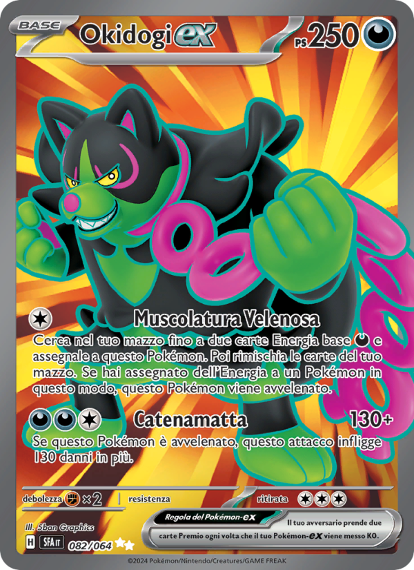 Okidogi-ex 082/99 — Shrouded Fable (Italian Pokémon TCG card)