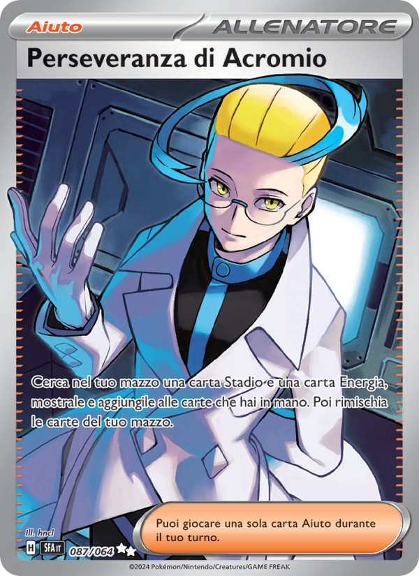 Perseveranza di Acromio 087/99 — Shrouded Fable (Italian Pokémon TCG card)