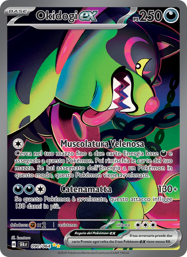 Okidogi-ex 090/99 — Shrouded Fable (Italian Pokémon TCG card)
