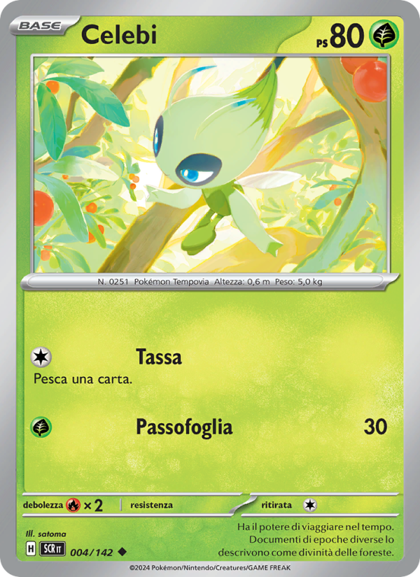 Celebi 004/175 — Stellar Crown (Italian Pokémon TCG card)