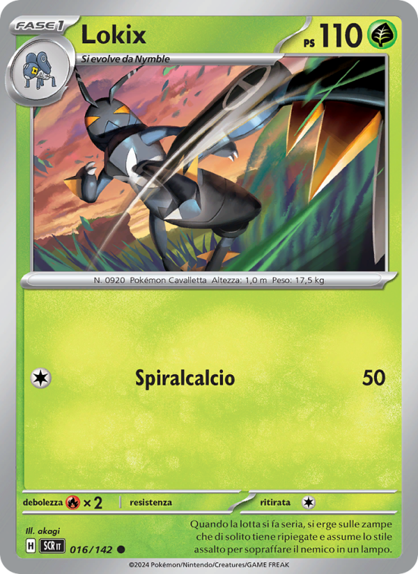 Lokix 016/175 — Stellar Crown (Italian Pokémon TCG card)