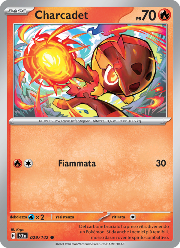Charcadet 029/175 — Stellar Crown (Italian Pokémon TCG card)