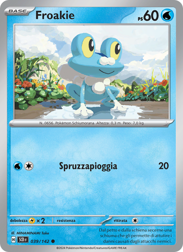 Froakie 039/175 — Stellar Crown (Italian Pokémon TCG card)