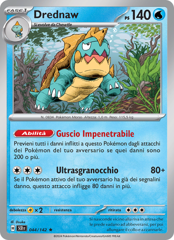 Drednaw 044/175 — Stellar Crown (Italian Pokémon TCG card)