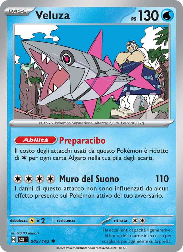 Veluza 045/175 — Stellar Crown (Italian Pokémon TCG card)
